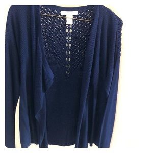 Navy blue cardigan